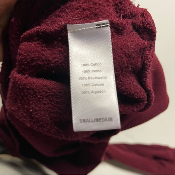 Urban Outfitters Acid Rock Woman’s Burgundy Crewneck Sweater Size S/M - Picture 8 of 13